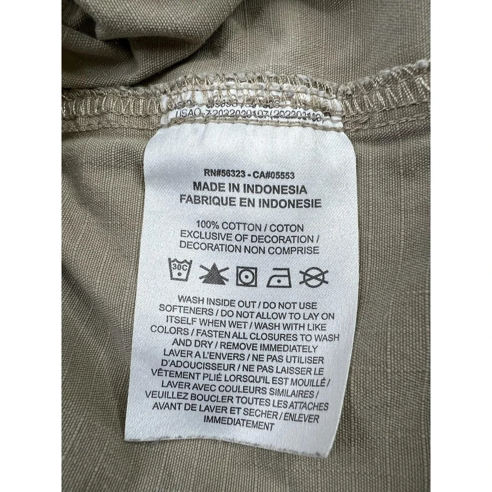 Nike Mens Large Beige Relaxed Fit Club Woven Cargo Ripstop Pants DX0613-247